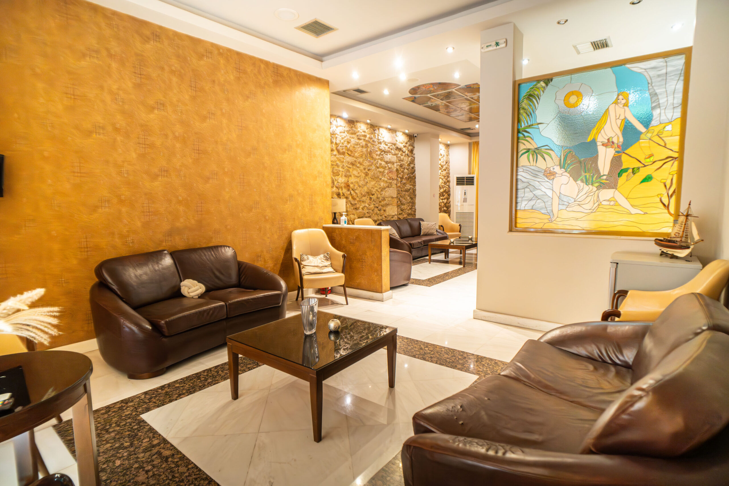 Lobby και χώρος υποδοχής του Eva Hotel Piraeus