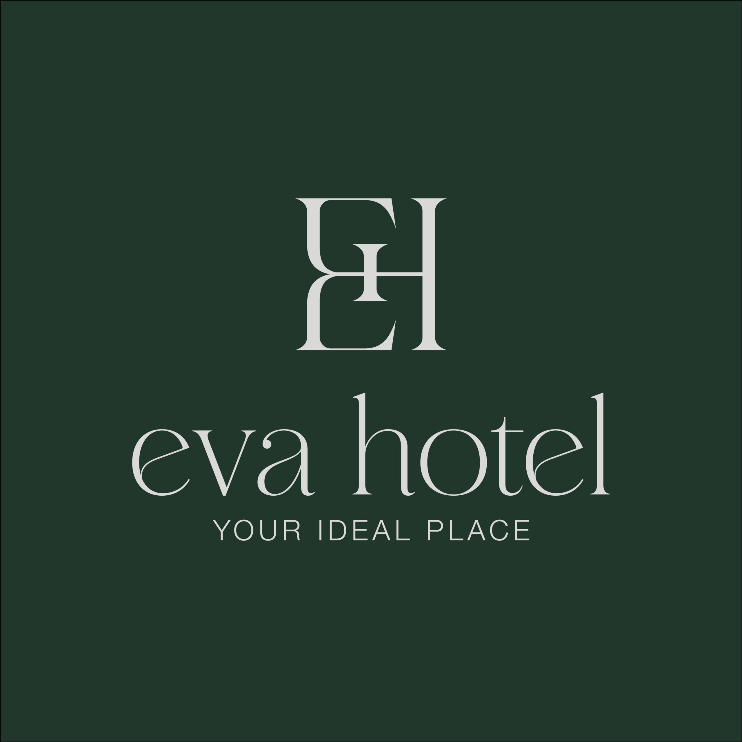 Eva Hotel Piraeus Logo Dark Green
